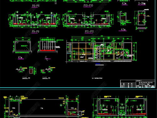 广东某污水处理厂CAD图纸设计平面图下载与企业综合管理